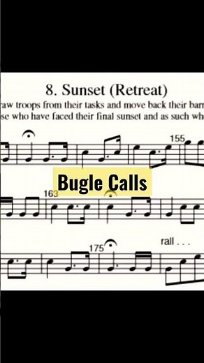 SUNSET (Retreat) - [Bugle Calls] on Trumpet - Military Cadence