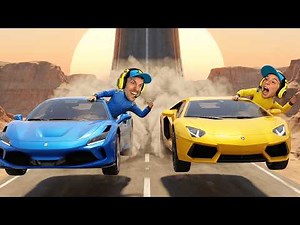 Destroying cars in this frantic race! - Brancoala Games