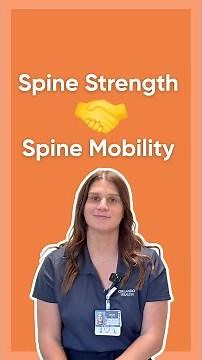 Two simple spine mobility and strengthening exercises 💪