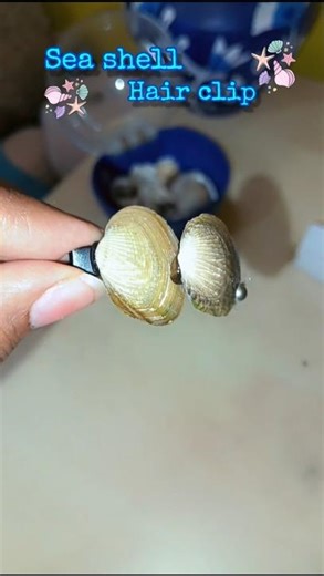 Sea Shell Hair clip 🐚 | Shell craft #art #shorts