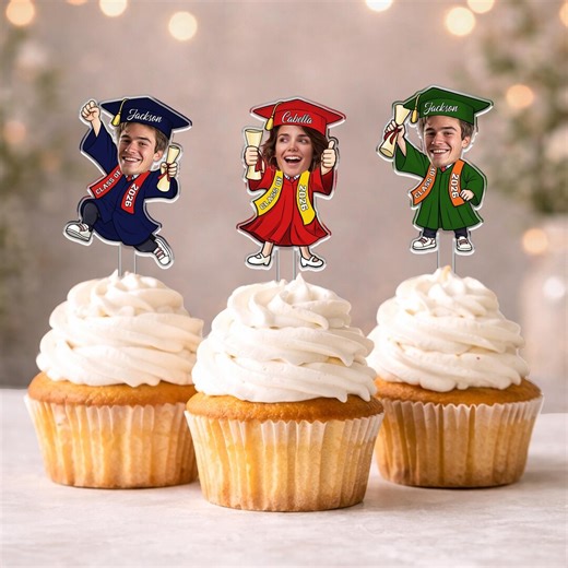 Customized Graduation Cake Topper, Graduation Party Decor, Class of 2026 Cake Topper, Congrats Graduate Gift, Senior Cake Decor - Etsy