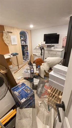 62K views · 550 reactions | The before  #basementremodel #basementoffice #basementmakeover #carpetcleaning #officemakeover #officetour #bis | Minka lu | Facebook