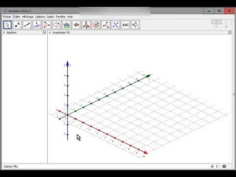GeoGebra graphique3D placer point