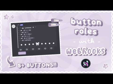 how to make reaction roles with buttons (discohook utils) | PC + MOBILE | 2026 、ely °｡˚☁️