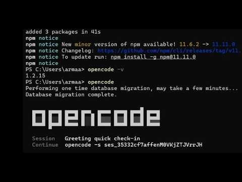 How to install OpenCode on Windows