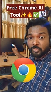 Free AI Tool in Google ChromeCheck out this free AI tool in Google Chrome! #AI #Chrome #pc tips in #tamil #reelsit #reelsindia #tamilstatus #tamilvideo #pc #laptop #computer #tech #techie #windows11 #windows10 #reels #reelsinstagram #instagood #facts #trendingreels #tricks #tips #computertricks #hacks #tech #techindia #technology #dailyhacks #bestwebsites #techtools #pchacks #websitehacks | RAM Solution - Tamil