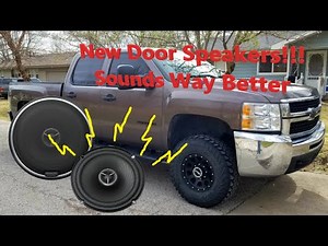 07-13 Chevy/GMC Kenwood Door Speakers Installed (Tahoe, Silverado, Yukon, Sierra)