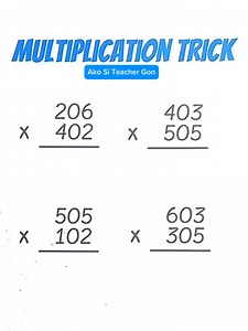 Multiplication Trick! #mathtrick #mathshortcuts #mathchallenge #basicmath #mathematics #MathTutor #teachergon #math #mathreview #multiplication #multiplicationtrick | Ako si Teacher Gon