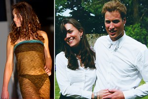 Kate's see-through dress was actually SKIRT she ‘yanked up’ to show off figure