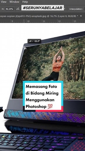 Cara Memasang Foto di Bidang Miring Menggunakan Adobe Photoshop
