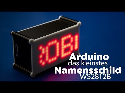 Smartes LED-Namensschild mit WLAN & Websteuerung | DIY mit ESP8266 & WS2812B Schild
