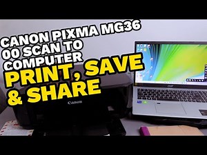 How To Scan With Canon Mg3600 Printer To Computer, Print Double-Sided Save PDF And Share To Email!