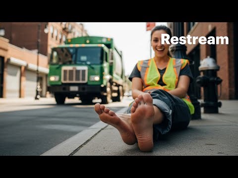 Unexpected Tickle Feet Prank During Work Break 🚛😂