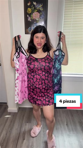 4 Piezas de Camisones para Dormir: Diseños Exclusivos