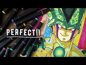 Drawing Perfect Cell ✨️🤯 | Dragon Ball Z | Step-by-Step