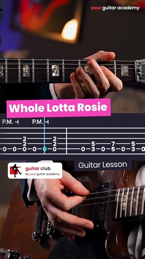 Whole Lotta Rosie - AC/DC Guitar Lesson with Tabs