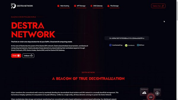 12/➮ @DestraNetwork | $DSYNC✧ Destra Network offers decentralized cloud, AI, storage, database, and DNS solutions, using IPFS and ENS for true decentralization and data permanence.✧ Price: $0.26✧ Market cap: $248M