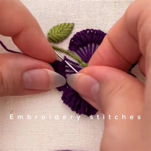 Beautiful handmade viralvideo embroidery stitches flowers 🥀🪡 #new #handmade #embroidery #newpost #needlework #fb #foryouシ #viralvideo | Embroidery Stitches
