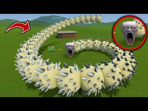 WHAT IF HUNGRY SCP-096 WORM RAINBOW BECAME ROBLOX COLOFUL FAMILY In Garry's Mod