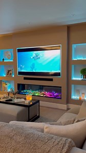 58K views · 194 reactions | Thanks for all the follows and love on my recent posts ❤️ Here’s our media wall from a drawing on the wall to how it is today! I have lots of info saved on my ‘media wall’ highlight. Info about dimensions, the lighting we used and where things are from!  Have a lovely weekend 勺 #mediawall #tvwall #tvwalldesign #tvwallmount #mediawalldesign #openplanliving #livingroomdecor #livingroomdesign | Louise And All Things Home | Facebook