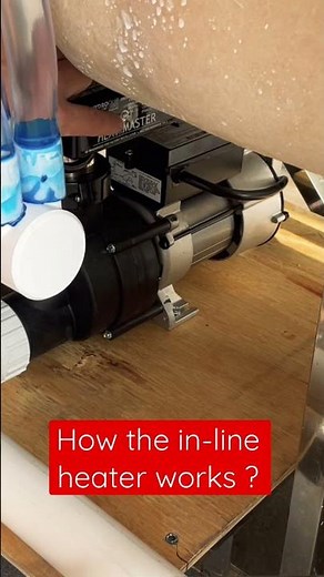 How the in-line heater works on a walk in tub ?