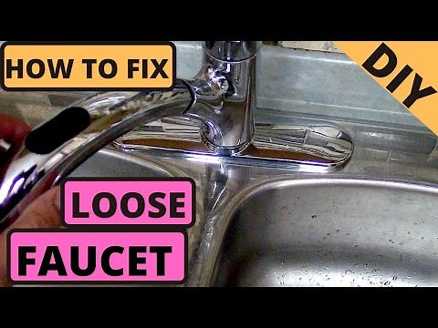 How to fix loose Kitchen Faucet. DIY.