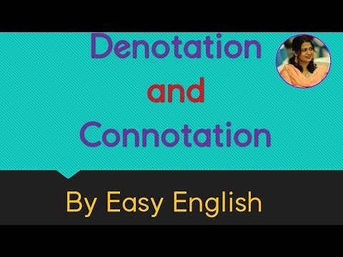 Connotation and Denotation | Easy English |