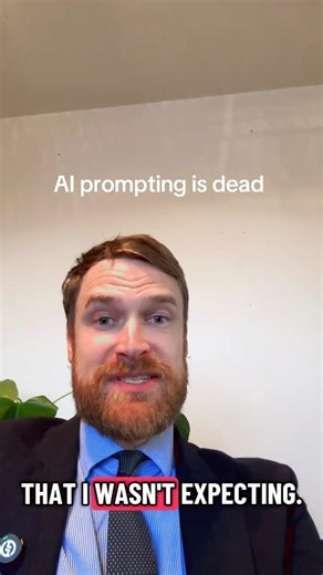 AI prompting is dead. Educational partner is the new formula. Natural language is your new prompt.