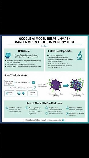 Google AI Unmasks Cancer Cells! | DeepMind’s C2S-Scale Breakthrough Explained 🔬🤖