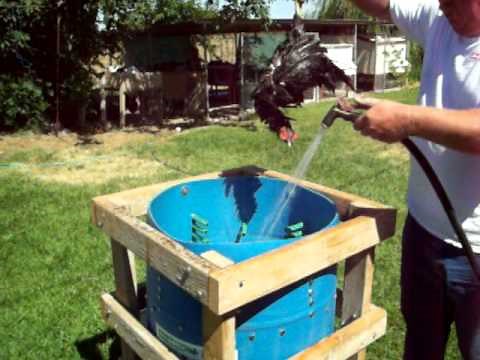 My $ 20.00 chicken plucker Homemade