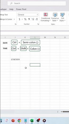 Shortcut Keys For Date And Time In Excel