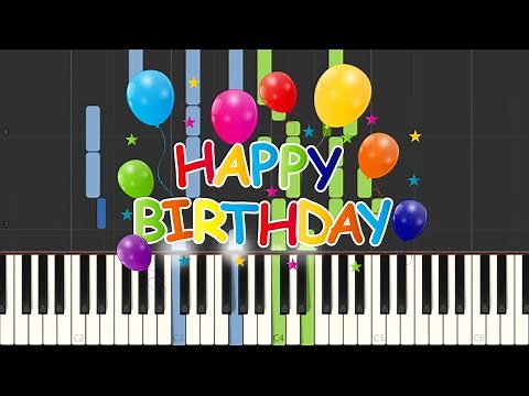"Happy Birthday To You" Piano Tutorial, Free Sheet Music by Pianotte