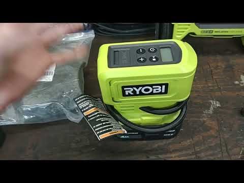 Replaced Ryobi 18v air compressor