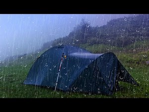 ⚡ Rain and thunder noise in tent to sleep ⚡ Rain sound to sleep, relax, ASMR
