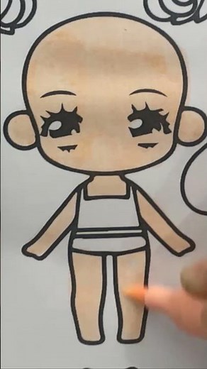 Tô màu búp bê cute cho bé - How to Color Cute Doll Coloring pages for kids