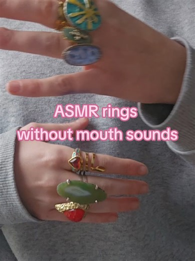 Exploring ASMR Rings Without Mouth Sounds