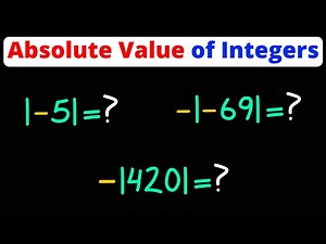 Absolute Value of Positive & Negative Numbers | Integers | Eat Pi