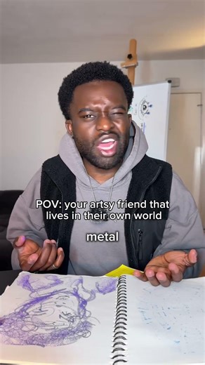 Artists really do live in their own little world #artist #friends #skit #POV #relatable