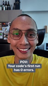 6K views · 77 reactions | POV: Your code's first run has zero errors. #fail #humor #funny #SoftwareDeveloper #webdeveloper #softwareengineer #meme #dayinthelife | Kuya Dev | Facebook