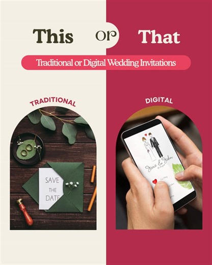6.8K views · 16 reactions | This or That? Traditional Invitations vs....