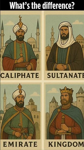 Caliphate vs Sultanate vs Emirate vs Kingdom - Easy Explained!