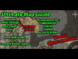 Elden Ring WalkThrough map guide best starting path, How to get to altus plateau without kills