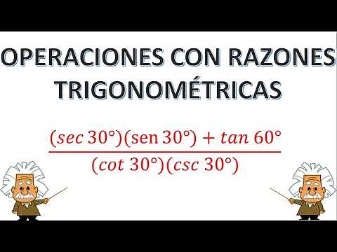 Operations with sine, cosine, and tangent according to their angles 30°, 45°, and 60°