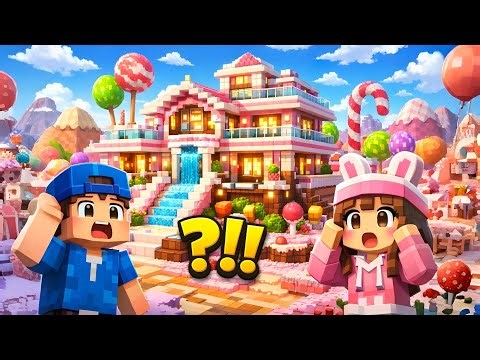 I Built a Candy World Dream House 🍭🏠 | Cute Minecraft Style Build 😲