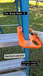 87K views · 165 reactions | Rung Rack 2 ladder accessory. Work safer. @journeymangear sells these ladder accessories and more #ladder #electrician #worksmarternotharder #carpenter #plumber #remodel #construction #handyman #diyproject | TOOLS by Design | Facebook