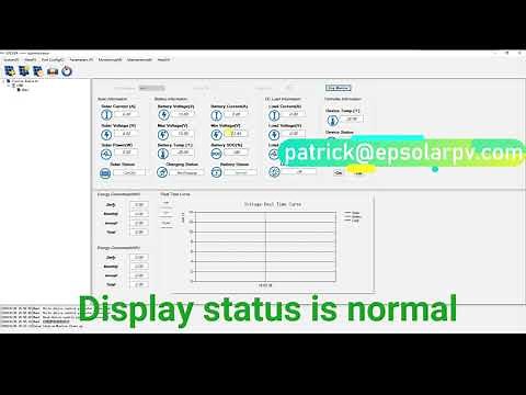 EPever PC software port setting