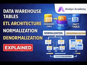 Data Warehouse Tables, ETL Architecture & Normalization Explained | Data Analytics Fundamentals