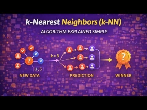 k-nearest neighbors (k-nn) algorithm explained | machine learning for beginners #machinelearning
