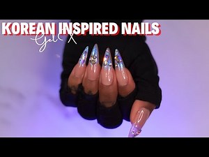 Korean Inspired Aurora Glass Gel Nails | Beginner Friendly Tutorial