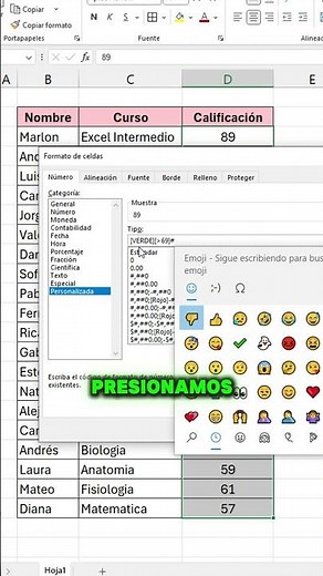 Check out this trick for using icons and using larger text in Excel #Excel #office #tutorial #yer...